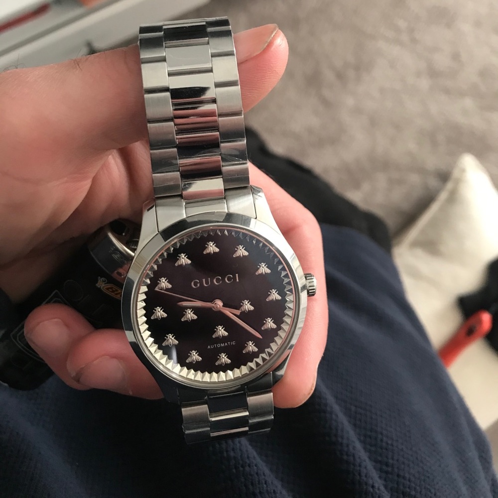 Gucci watch. Brand new, not a single scratch!
